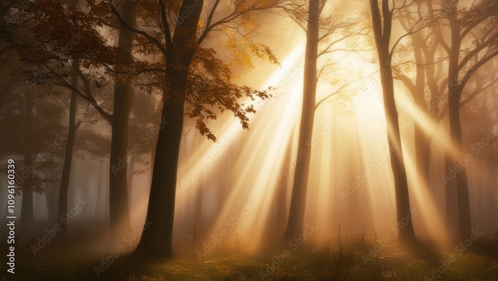 sunrise in the forest sunrise in the forest