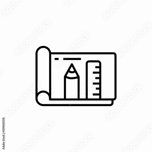 planning album icon sign vector