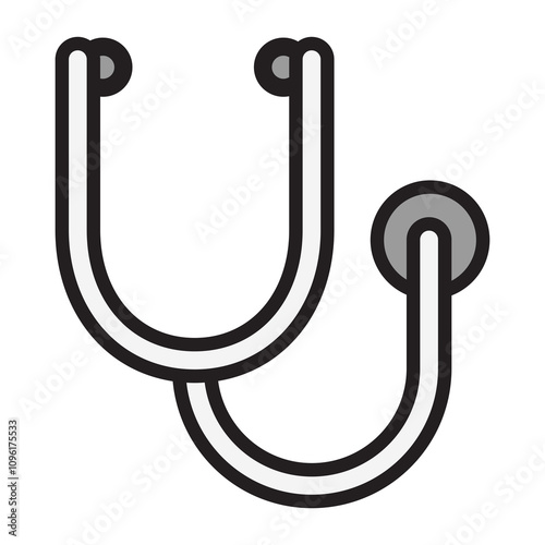 simple stethoscope icon