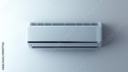 Air Conditioner Unit on White Wall