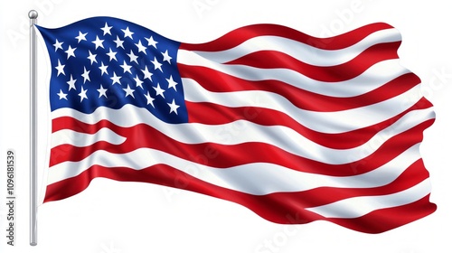 Wallpaper Mural Majestic American Flag Design Torontodigital.ca