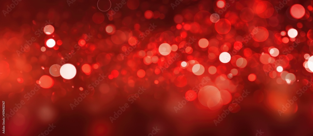 Red bokeh background with vibrant circular spots creating a blurred luminous effect ideal for festive and romantic themes in design projects Red bokeh background with vibrant circular spots creating a blurred luminous effect ideal for festive and romantic themes in design projects