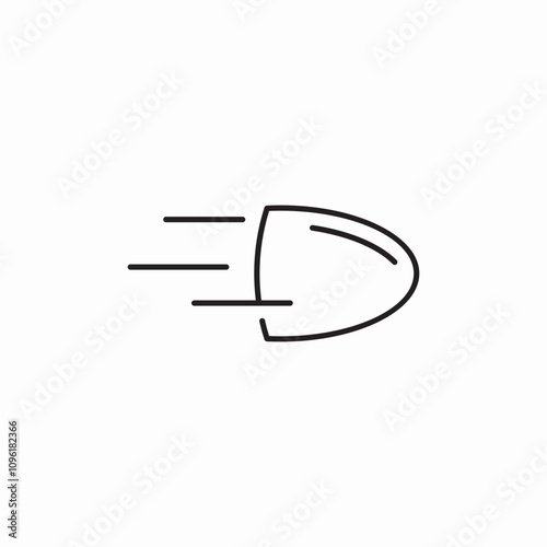 bullet shoot icon sign vector