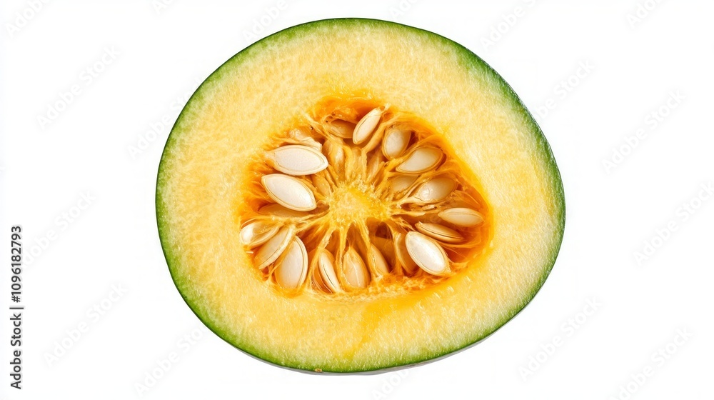 Close-up of a Fresh Melon Slice Close-up of a Fresh Melon Slice