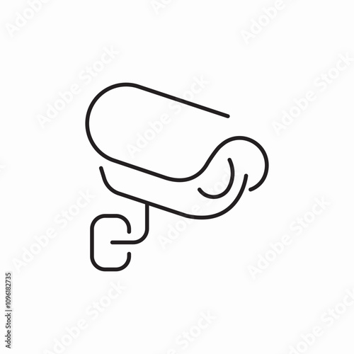 cctv camera icon sign vector