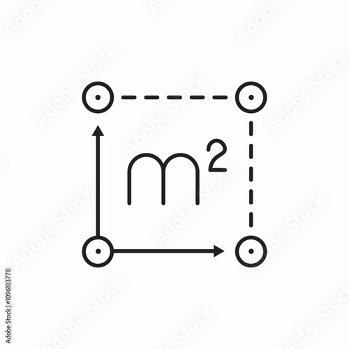 house area icon sign vector