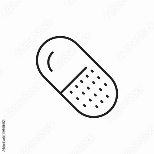 medicine capsule icon sign vector