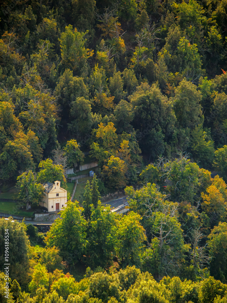 Rustic villages on the island of Corsica in France
