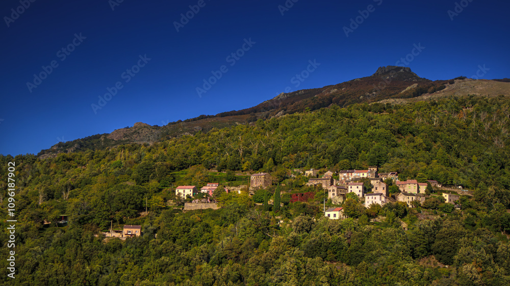 Obraz premium Rustic villages on the island of Corsica in France