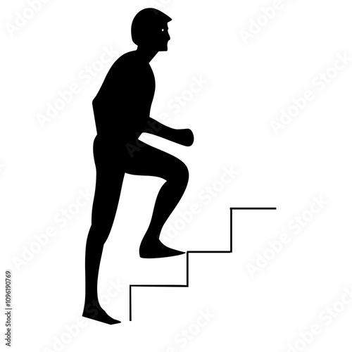 illustration de personne, homme et femme pratiquant activité de fitness, silhouette noire