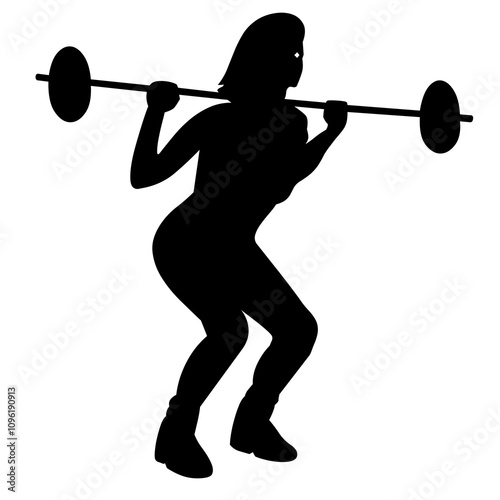 illustration de personne, homme et femme pratiquant activité de fitness, silhouette noire