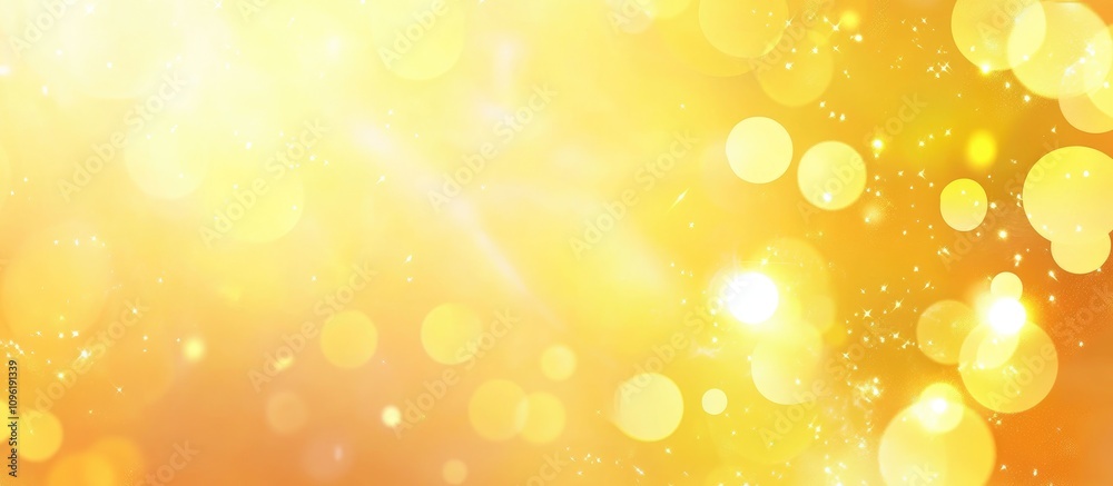 Bright yellow abstract backdrop with soft blurry lights and bokeh effect creating a warm festive atmosphere ideal for celebrations and events Bright yellow abstract backdrop with soft blurry lights and bokeh effect creating a warm festive atmosphere ideal for celebrations and events