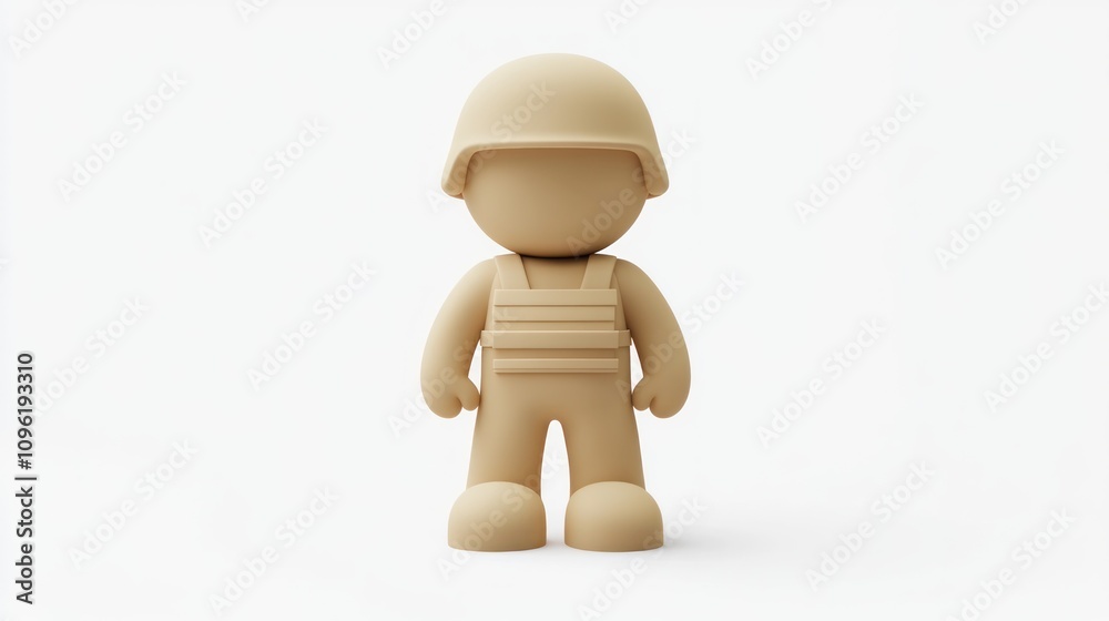A simple, stylized figure of a soldier in a neutral color, representing military themes. A simple, stylized figure of a soldier in a neutral color, representing military themes.