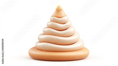 A stylized representation of a soft-serve ice cream cone.