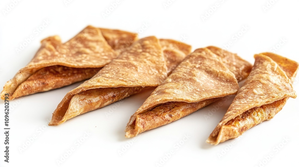Sliced Shawarma Wraps Stacked Neatly with Golden Brown Exterior on Clean White Background Sliced Shawarma Wraps Stacked Neatly with Golden Brown Exterior on Clean White Background