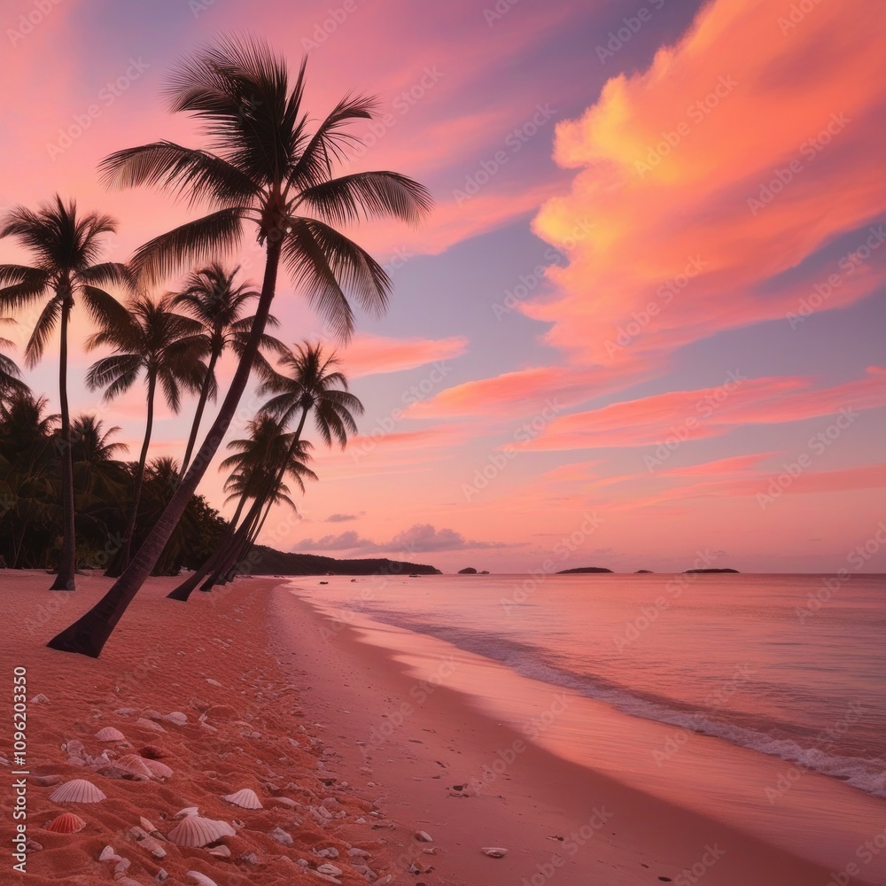 Fototapeta premium sunset on the beach