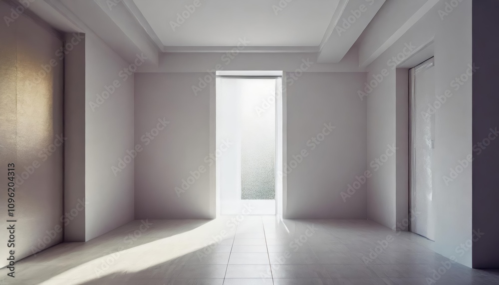 Modern, Spacious, and Bright Minimalist Room Interior with Large Windows, Light Walls, and Subtle Natural Lighting Perfect for Contemporary Design and Architectural Visualization Projects Modern, Spacious, and Bright Minimalist Room Interior with Large Windows, Light Walls, and Subtle Natural Lighting Perfect for Contemporary Design and Architectural Visualization Projects