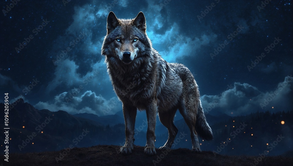 wolf in winter's night wolf in winter's night