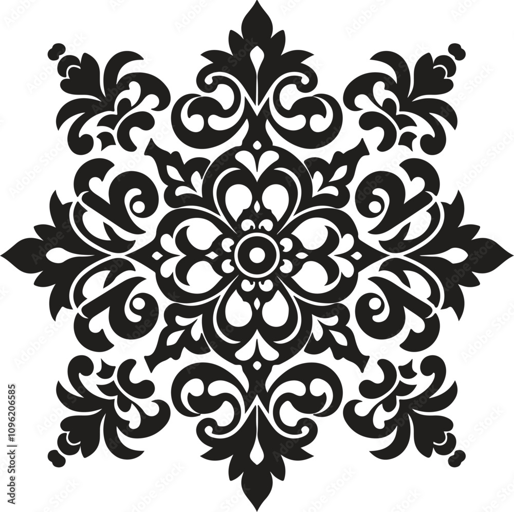 ornament silhouette vector art illustration ornament silhouette vector art illustration