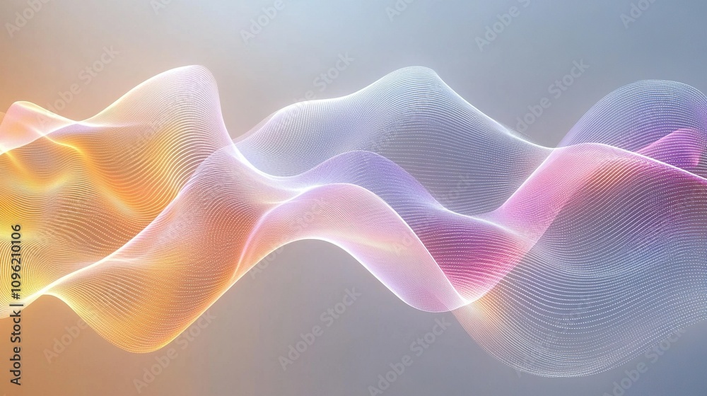 Obraz premium smoke, light, wave