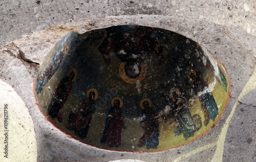 Sivisli Church, It is one of the old rock churches in the Ihlara Valley in Aksaray, Turkey. photo