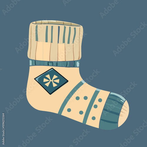 Charming Knitted Sock Design for Cozy Winter Wear