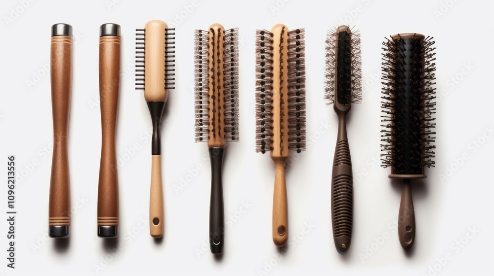 A Set of Hair Brushes A Set of Hair Brushes