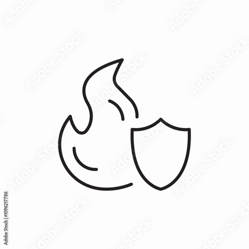 firewall protection icon sign vector