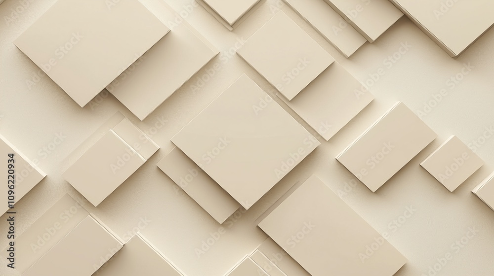 Minimal abstract background for branding and product presentation. Beige subtle geometric on beige background. 3d rendering illustration. Clipping path of each element included Minimal abstract background for branding and product presentation. Beige subtle geometric on beige background. 3d rendering illustration. Clipping path of each element included