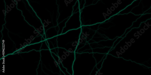 black, green marble background. Black marble natural pattern for background, abstract natural marble black and green. Lightning bolt. thunder lighting on black bg. 3d illustration, lightning, storm, 