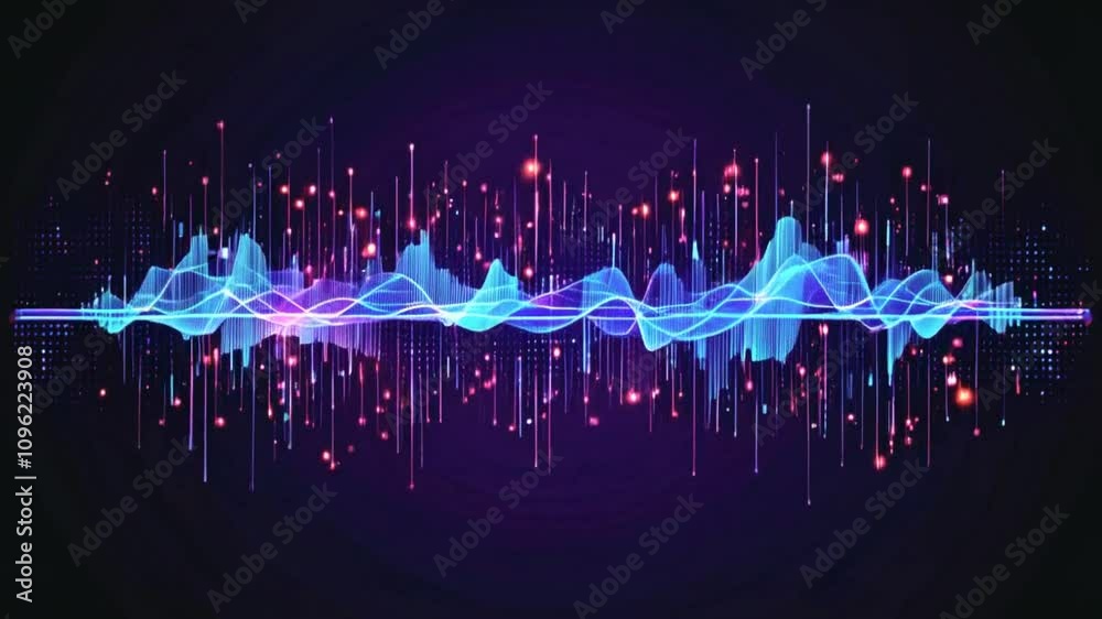 abstract blue wave background