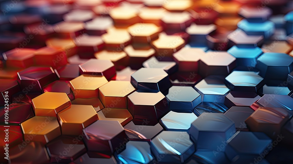 The abstract background features a grid of pastel colored hexagons, with soft gradients and subtle textures adding depth and interest. The abstract background features a grid of pastel colored hexagons, with soft gradients and subtle textures adding depth and interest.