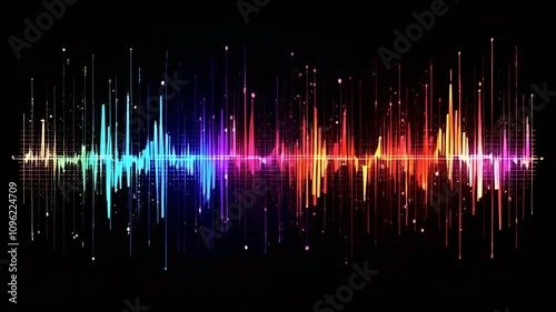 abstract background with equalizer