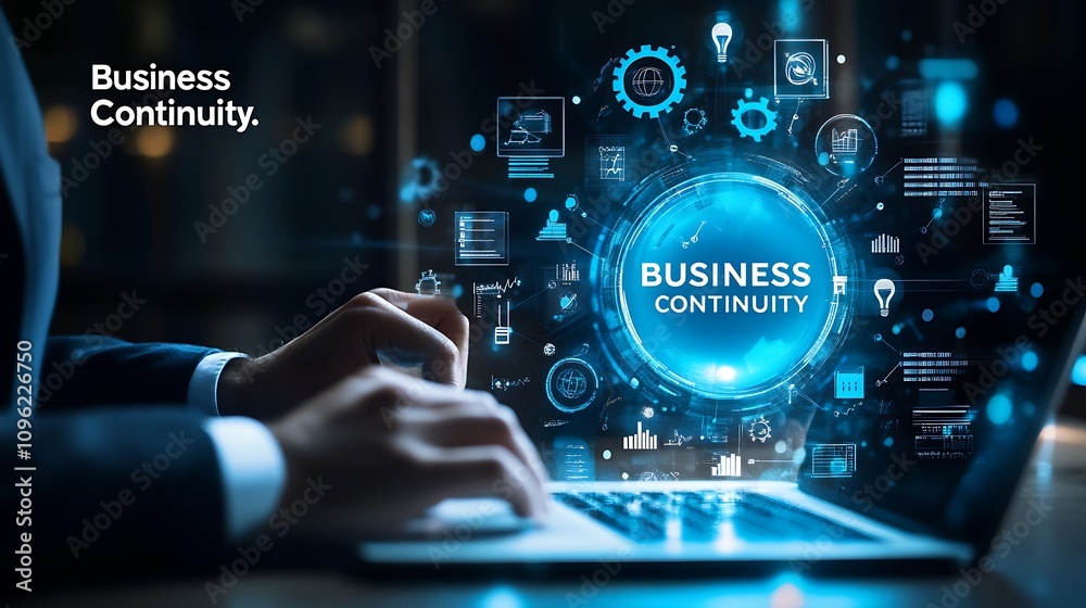 Obraz premium Business continuity management concept. 