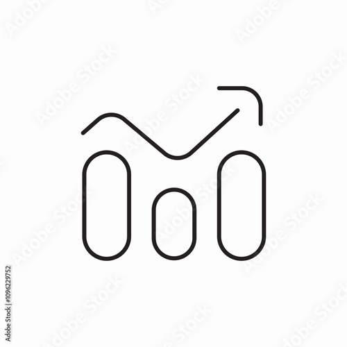 statistics level icon sign vector