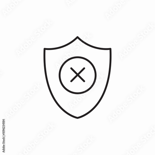 protection turned off icon sign vector