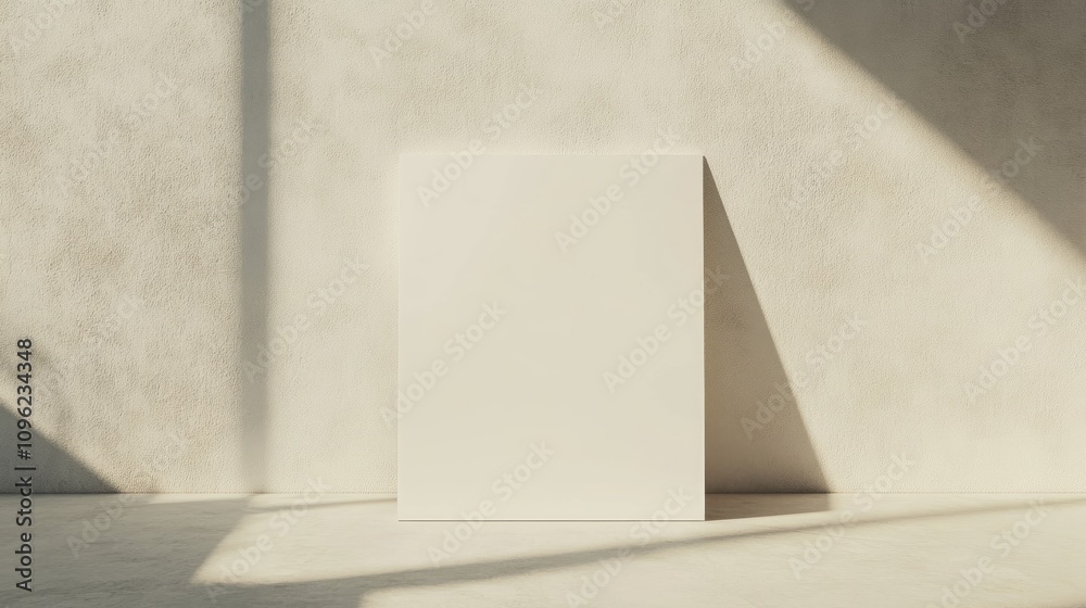 Minimalist Blank White Banner Displayed Against a Textured Light Wall with Soft Shadows Creating a Calm and Modern Aesthetic Suitable for Various Presentations and Promotions Minimalist Blank White Banner Displayed Against a Textured Light Wall with Soft Shadows Creating a Calm and Modern Aesthetic Suitable for Various Presentations and Promotions