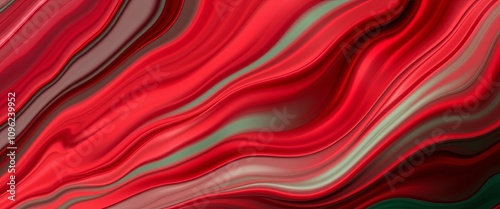 Vibrant Crimson and Emerald Swirls for widescreen backgrounds