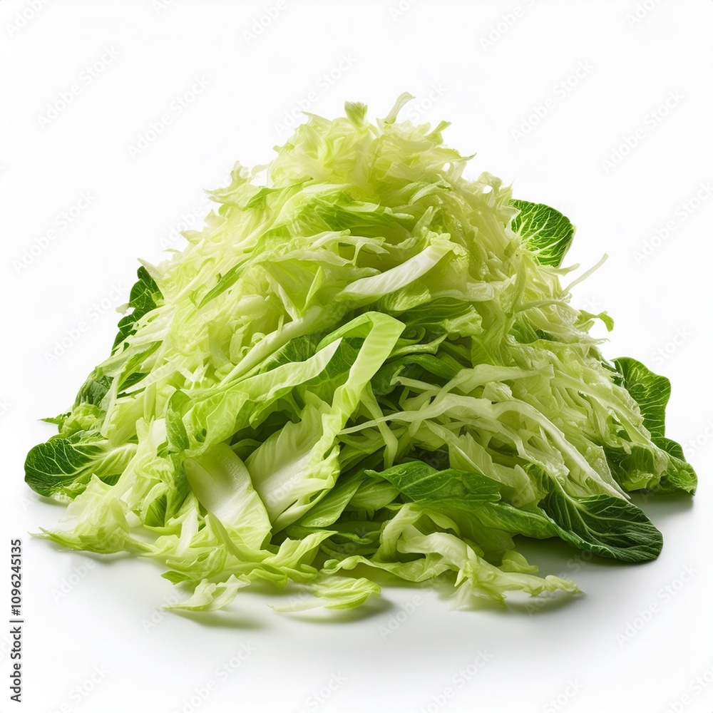 heap of vibrant shredded green cabbage on isolated white tasty vegetable organic and fresh heap of vibrant shredded green cabbage on isolated white tasty vegetable organic and fresh