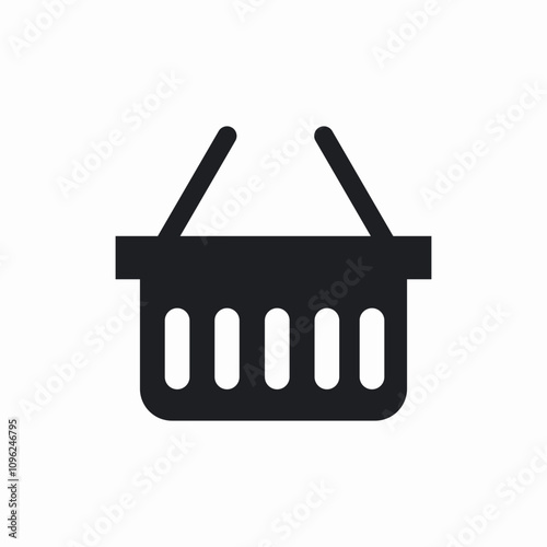 basket gor shopping icon sign vector