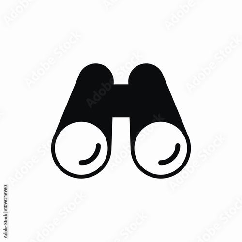 binocular optic tool icon sign vector