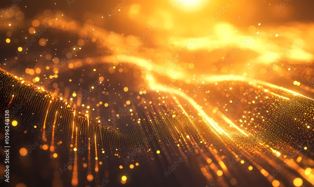 Obraz premium Flowing particles