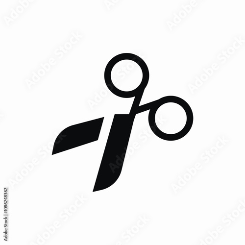 scissor cutting tool icon sign vector