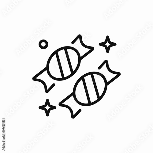 candy bonbon icon sign vector