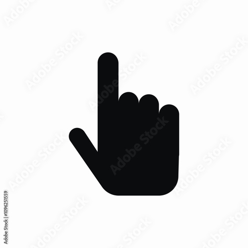 click hand icon sign vector