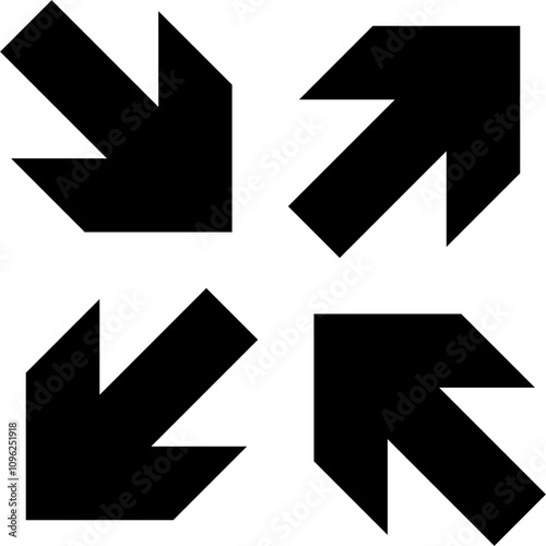 Futuristic arrow streetwear cyberpunk shape element technology graphic vector Element 