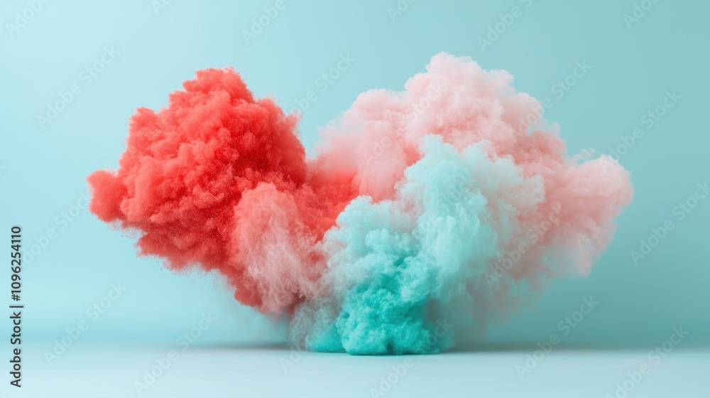 A vibrant explosion of colorful smoke in pink and blue hues, creating an artistic and dynamic visual effect against a light background. A vibrant explosion of colorful smoke in pink and blue hues, creating an artistic and dynamic visual effect against a light background.