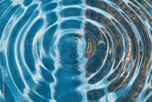 水の波紋素材