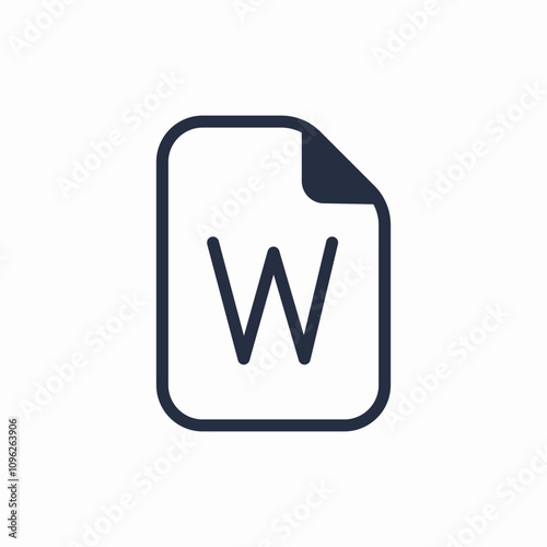 text file stroke icon sign vector