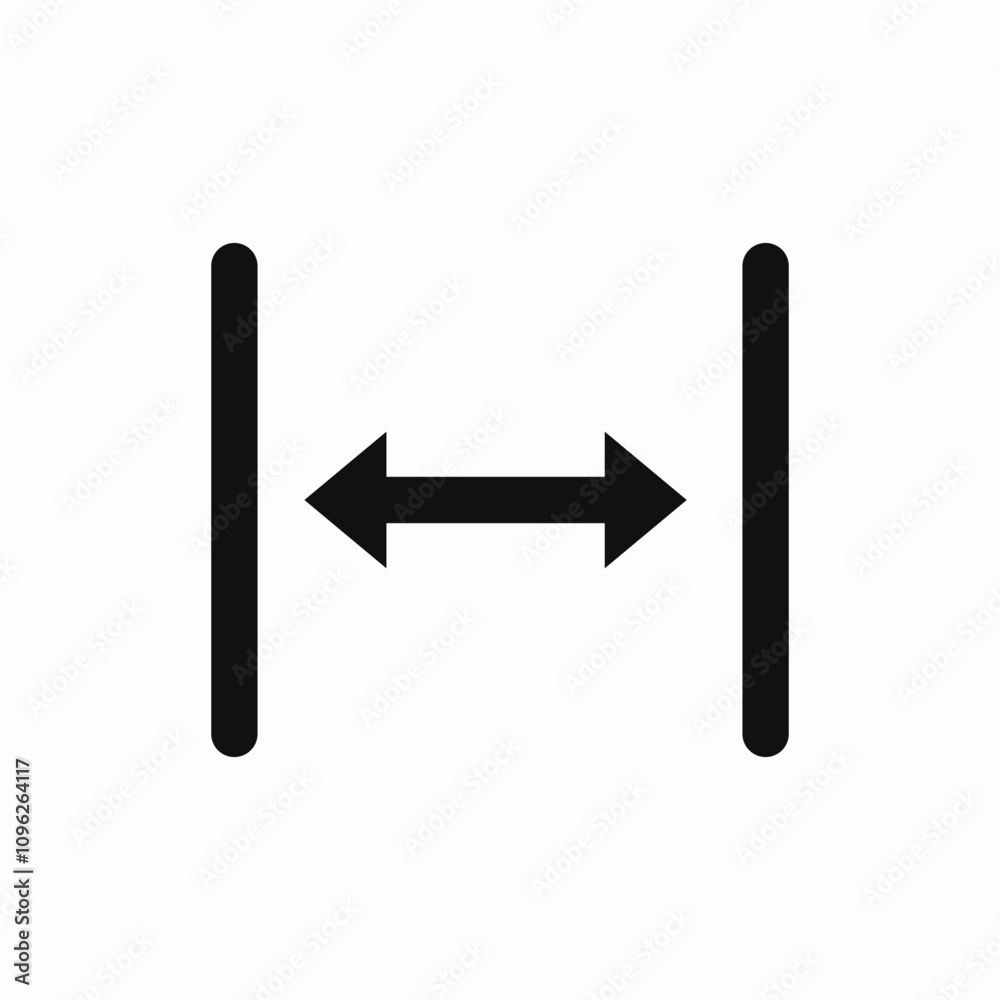 width size icon sign vector width size icon sign vector